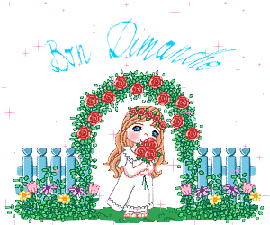 Gif animé Bon dimanche fille